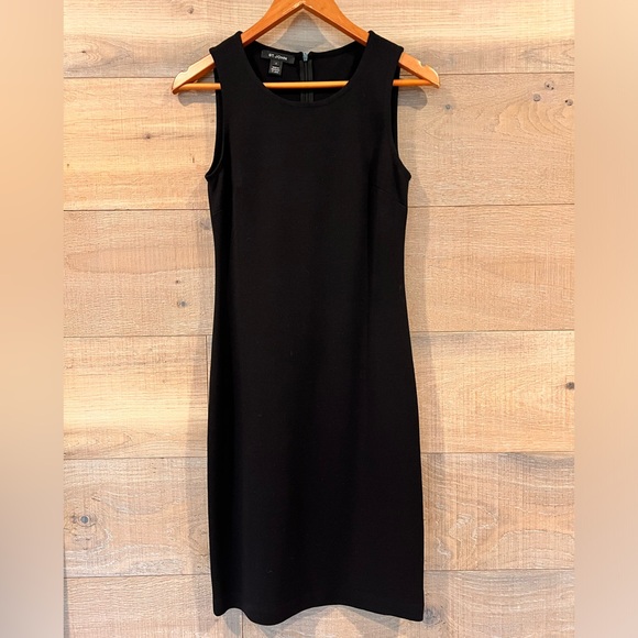 NWOT St John Collection Sleeveless black Milano wool Knit Dress Size 2 - Picture 3 of 11